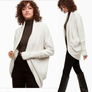 Wilfred Light Gray Shawl Jacket XS